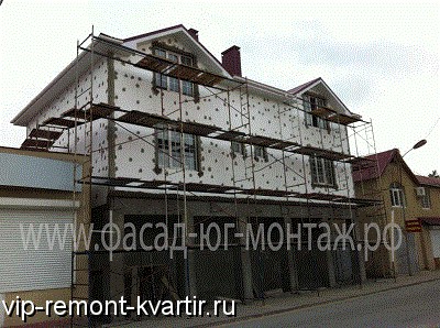 Утепление фасадов домов, отделка короедом - VIP-REMONT-KVARTIR.RU